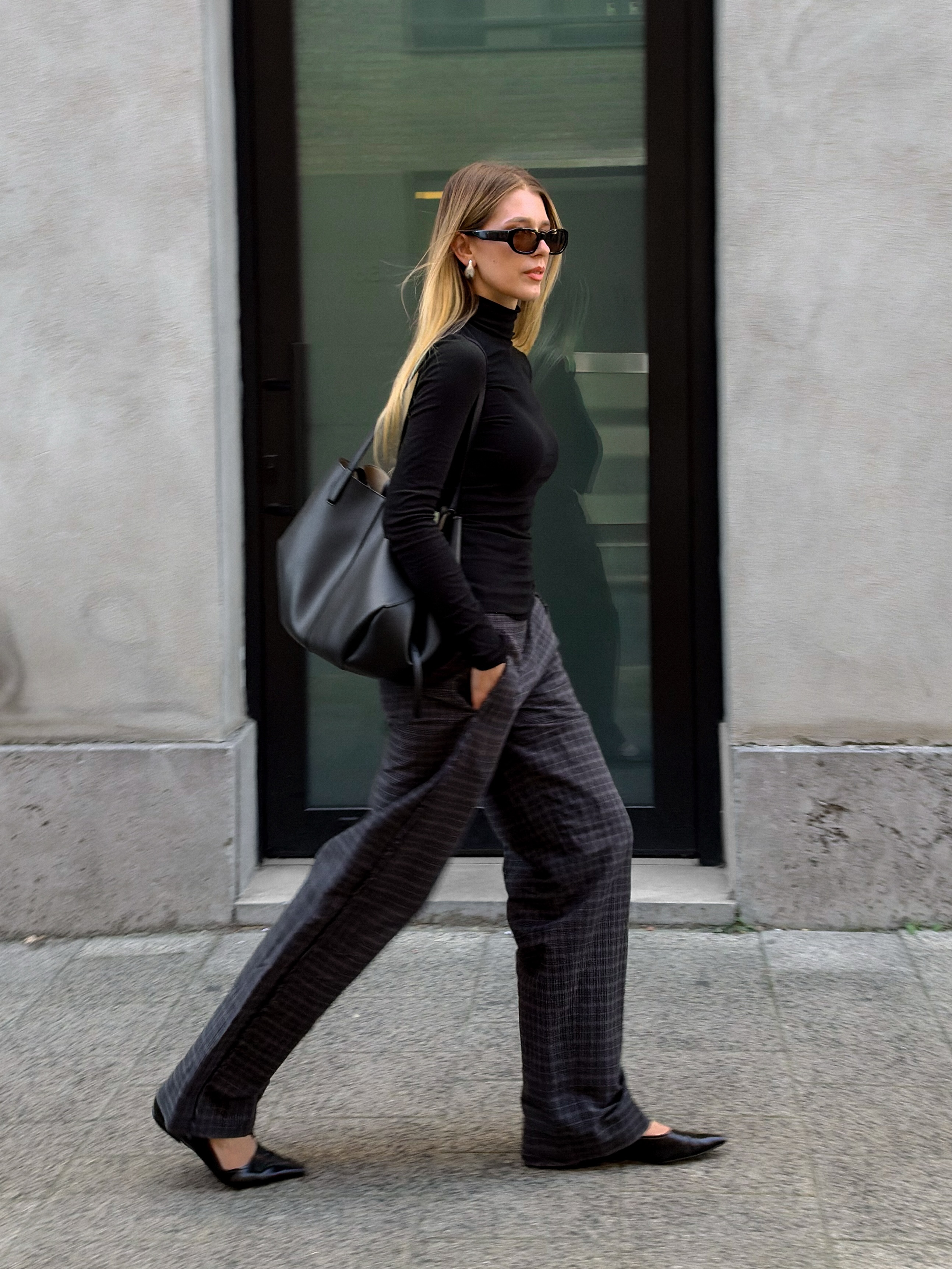 checked pants and turtleneck for fall⁣ ⁣ ⁣ ⁣ ⁣ ⁣ by @cvseev