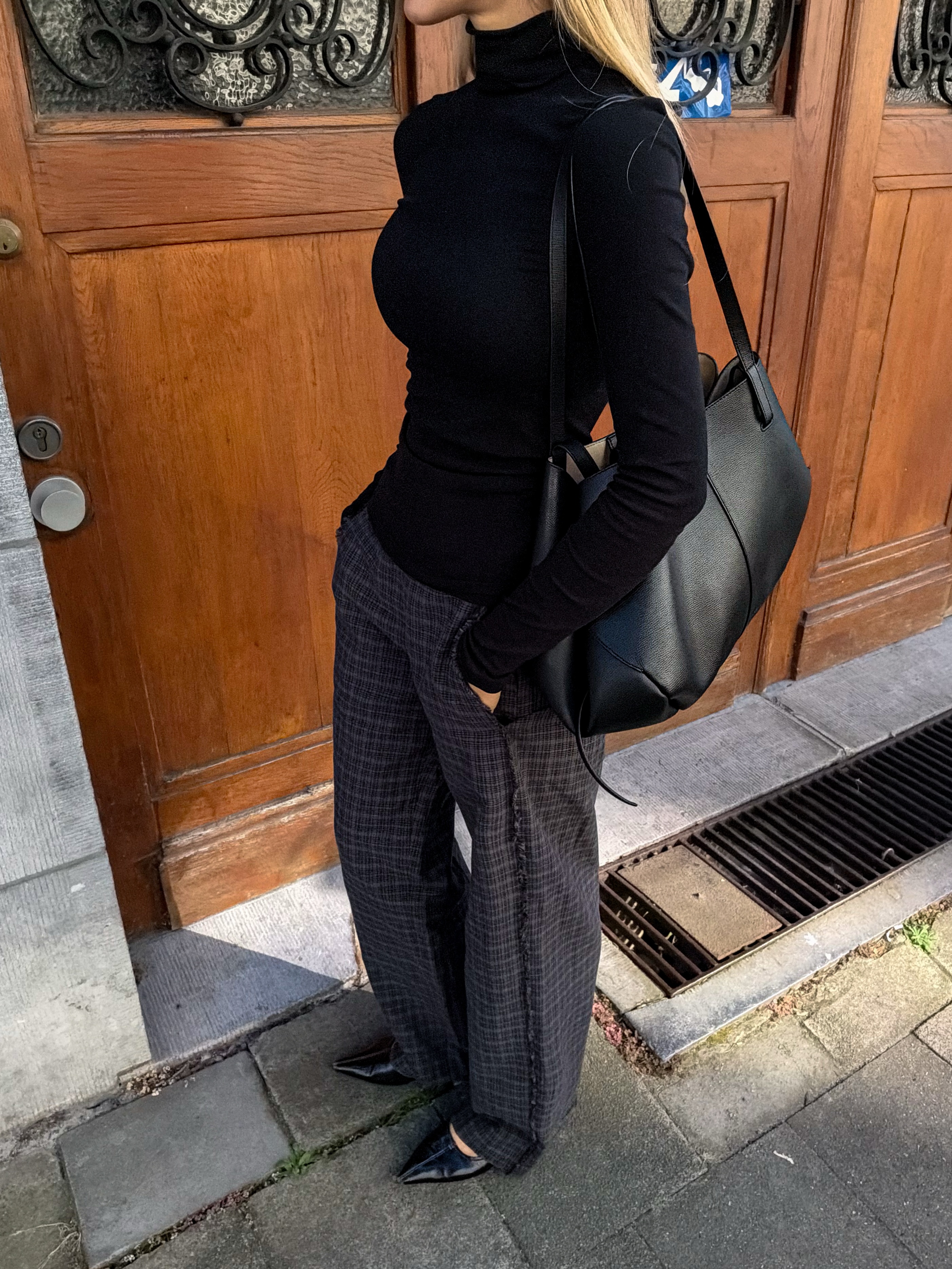 checked pants and turtleneck for fall⁣ ⁣ ⁣ ⁣ ⁣ ⁣ by @cvseev